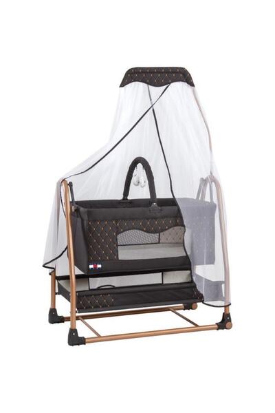 Tommybaby RüyaTüllü Sepet Beşik Sallanabilir Bebek Beşiği Tüllü Beşik