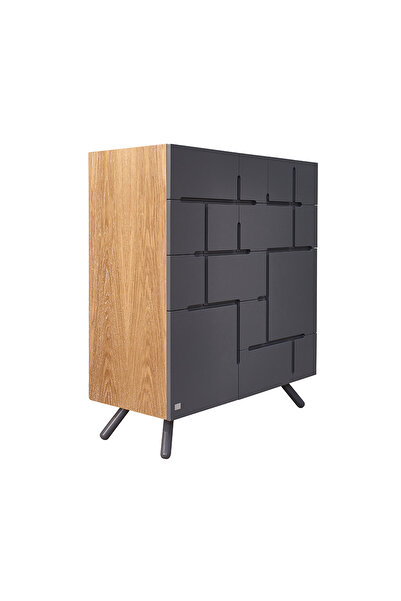 Ron Crossword Ahşap Çok Amaçlı Dolap