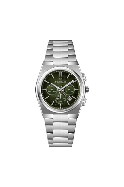 Raymond Men's Watch Rym-280268-Cr-Ss-Green