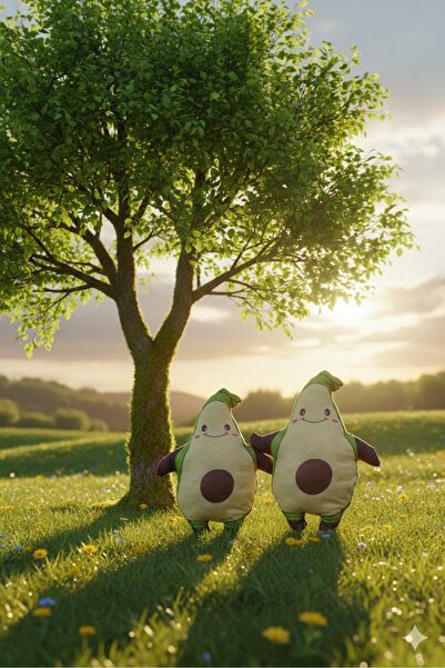 Pufline Avokado Peluş Oyuncak Yastık Uyku Arkadası