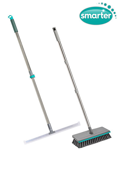 SMARTER Yer Sileceği + Pratik Yüzey Fırçası Çekçek Banyo Mutfak Fayans Balkon