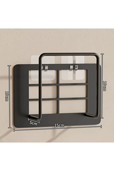 Choice black Wall Mount Router Stand Rack with Cable Management Design for Storage Box Bracket and Top Box,
