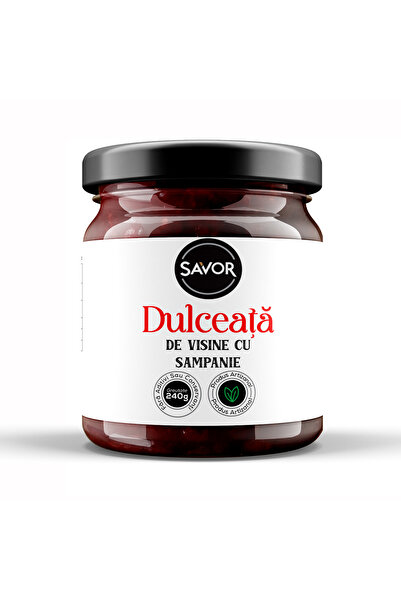 SAVOR Dulceață de Vișine cu Șampanie