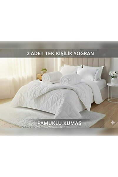 Yayo 2'li Yorgan Tek Kişilik Pamuklu dış meteryal