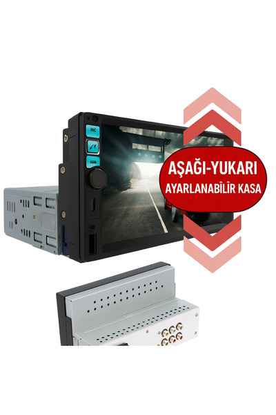 Şahin Tofas Seri Teyp 7inç 4x50w Bt/usb/sd/fm/aux Kamera hediyeli