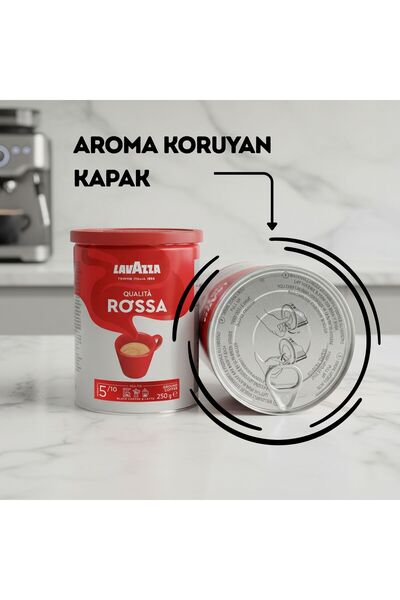 LavAzza Qualita Rossa Öğütülmüş Filtre Kahvhe Teneke Kutu 250 gr | 2'li Çok Avantajlı Paket