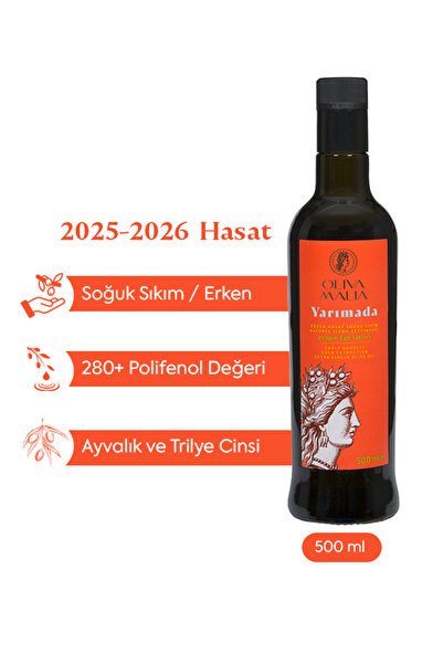 Oliva Malia Yarımada Serisi Natürel Sızma Zeytinyağı 500 Ml - Erken Hasat – Soğuk Sıkım