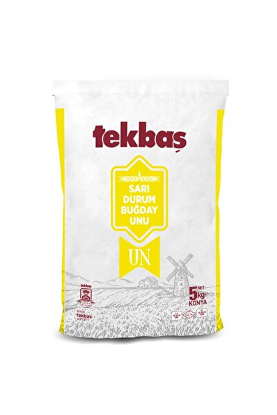 Tekbaş Un Sarı Durum Buğday Unu 5 Kg Makarnalık Eriştelik Un