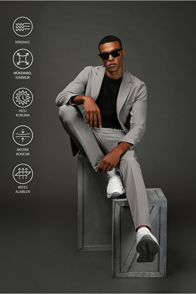 Kiğılı بدلة كلاسيكية من Techno-Line 7 Drop Super قصة ضيقة Eksra ذات قصة ضيقة