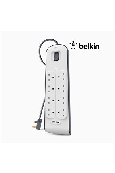 Belkin Belkin 8-Outlet Power Strip - 2 USB Ports