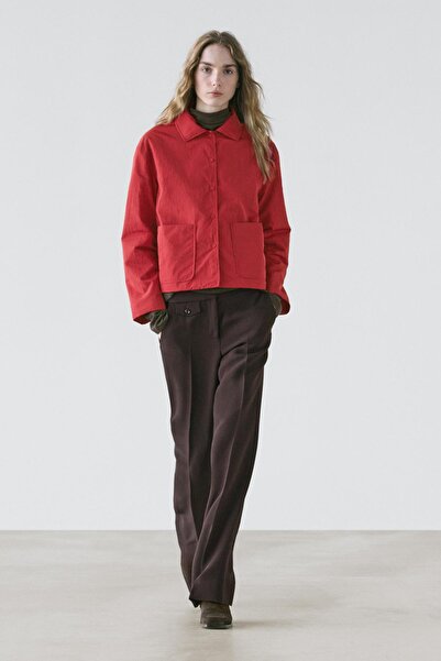 Massimo Dutti Cep detaylı kısa dolgulu ceket