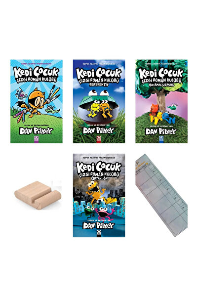 Altın Kitaplar Kedi Çocuk SETİ 4 Kitap / ÇİZGİ ROMAN KULÜBÜ ORTAKLIĞI-PERSPEKTİF-BİR AMAÇ UĞRUNA /9-12 Yaş Hikaye