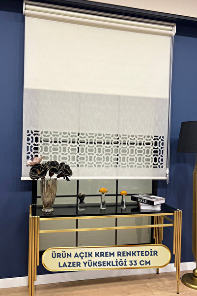 VOLPER MEKANİK Volper Vp1025 Çift Mekanizmalı Modern Lazer Kesim Tül Ve Stor ...