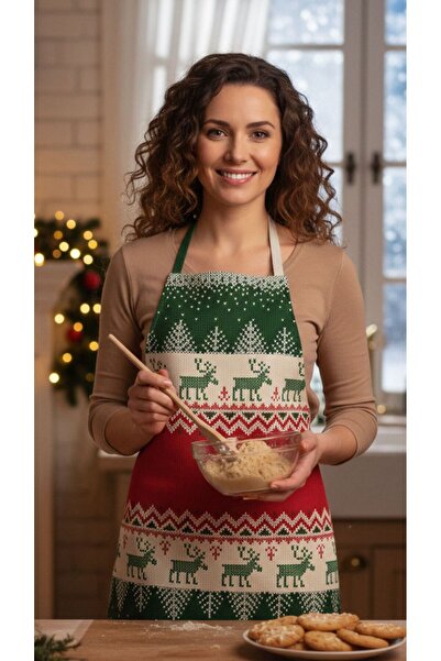 Adawall مريلة مطبخ إيطالية بتصميم غزال السنة الجديدة من AdaHome