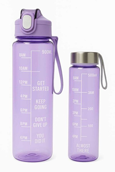 Belkis 2-Pack Motivational Water Bottle 900 Ml-500 Ml, Please Specify the Color