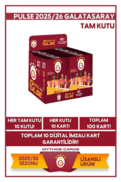 Galatasaray - Pulse Futbolcu Kartları 2025/26 - Tam Kutu