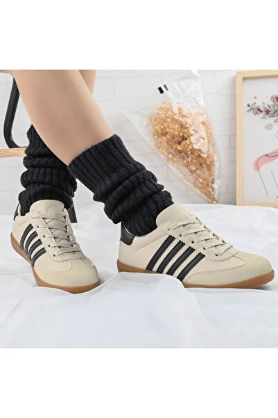Tmall Pantofi sport pentru femei, D1303, din piele ecologică, bej