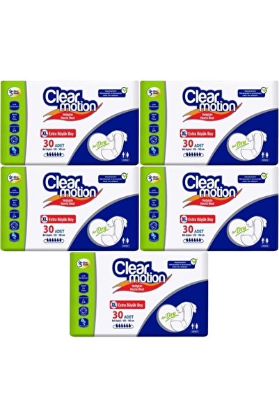 Clearmotion حفاضات للكبار مع حزام خصر XL - كبير جدًا - كبير الحجم 150 قطعة (5...