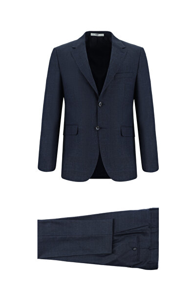 Kiğılı Κλασικό καρό μάλλινο κοστούμι με λεπτή εφαρμογή