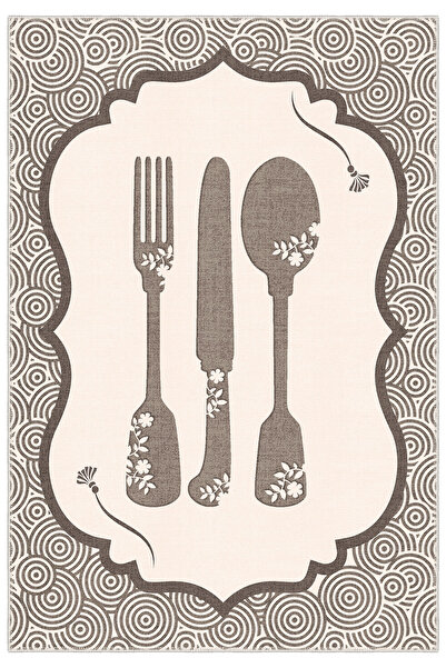 Homefesto Dekoratif Özel Tasarım Yıkanabilir,İnce, Kaymaz Tabanlı, Modern Hal...