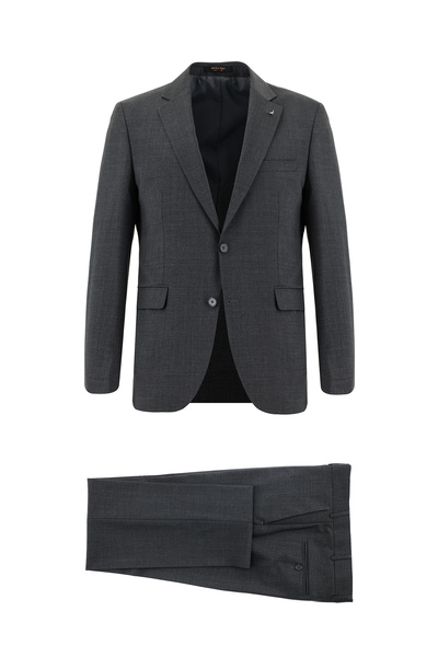 Abdullah Kiğılı 7 Drop Slim Fit Dar Kesim Yünlü Takım Elbise