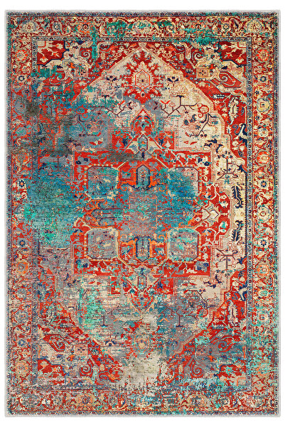 Homefesto Modern Dekoratif Yıkanabilir Kaymaz Taban Halı – İnce, Yumuşak Salo...