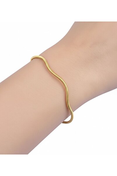 kuyumcu nurettin 10 (GRAM) Düz Dalgalı Ajda Bilezik 22 Ayar Altın