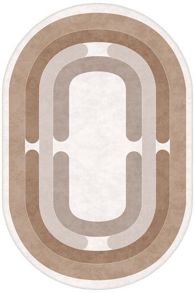 Homefesto Modern Dekoratif Yıkanabilir Kaymaz Taban Halı – İnce, Yumuşak Salo...