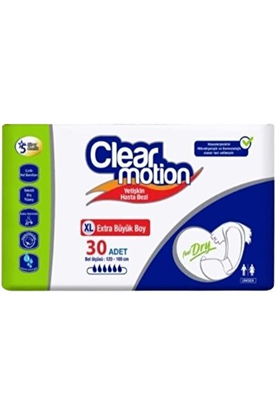 CLEAR MOTION حفاضات كليرموشن للبالغين مع حزام خصر مقاس XL - كبير جدًا - 30 قطعة