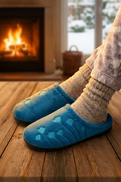 GEZER Women's Winter Pu Comfortable Sole Embroidered Design Home Garden Slippers