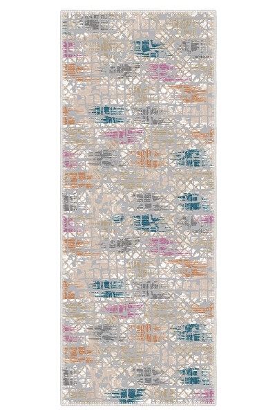 Homefesto Dekoratif Kaymaz Taban Özel Tasarım Yumuşak Yüzeyli Kesme Yolluk Ko...