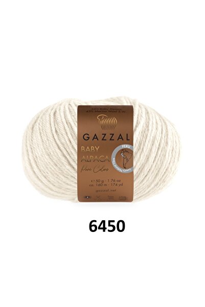 GAZZAL İPLİK Fire de tricotat manual din lână de alpaca bebeluș, culori natur...