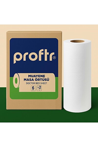 PROFTR Muayene Sedye Masa Örtüsü Çift Katlı 50*25CM 50 Metre (6 Lı Set) 1 Koli
