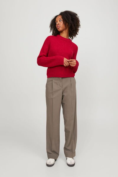 Jack & Jones Mary - Women's Fabric Trousers with Pleat Detail