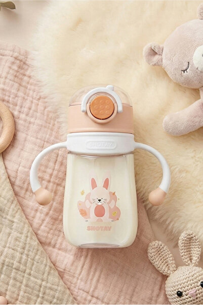 M&B WATER BOTTLE Tritan Pipetli Suluk - Renkli Figürlü Matara Okul Çocuk Sulu...