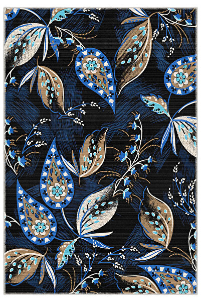 Homefesto Modern Dekoratif Yıkanabilir Kaymaz Taban Halı – İnce, Yumuşak Salo...