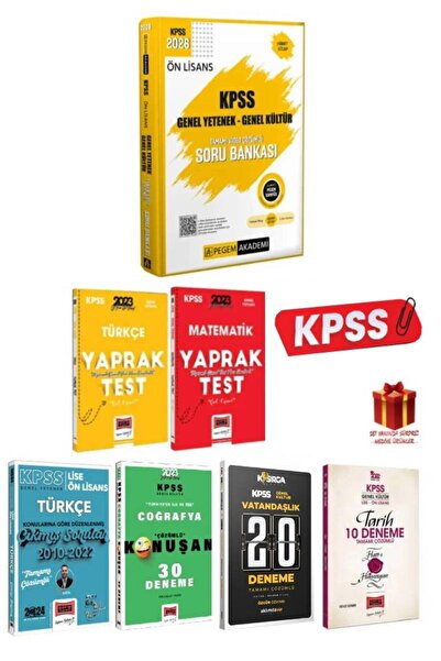 Pegem Akademi Yayıncılık 2026 Pegem Lise Önlisans Soru Bankası 5 Deneme Data ...