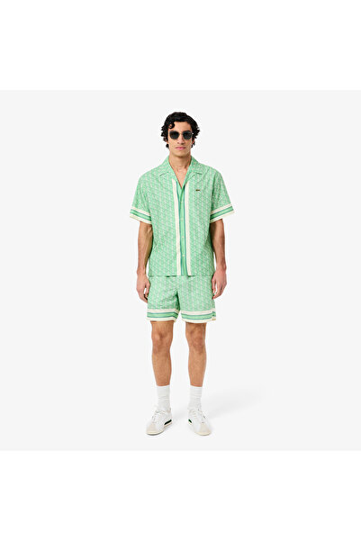 Lacoste شورت خفيف الوزن بنقشة شعار - GH9928-00-GIQ