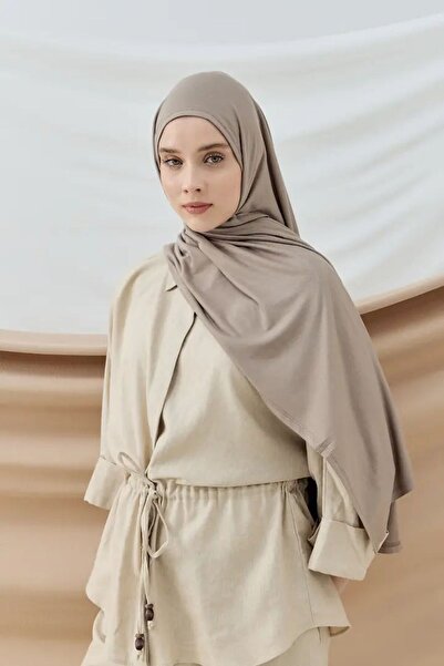 Modakaşmir شال قطني ممشط بلون المنك