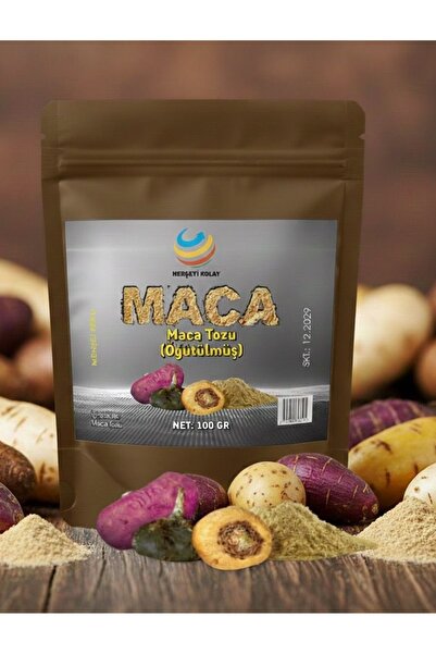 Herşeyi Kolay Maca Kökü Tozu (100gr) Maka Kökü Tozu Saf ( Maka ) Maca Root Le...