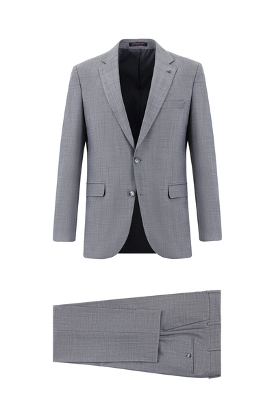 Abdullah Kiğılı 7 Drop slim fit Dar croială Costum de lână