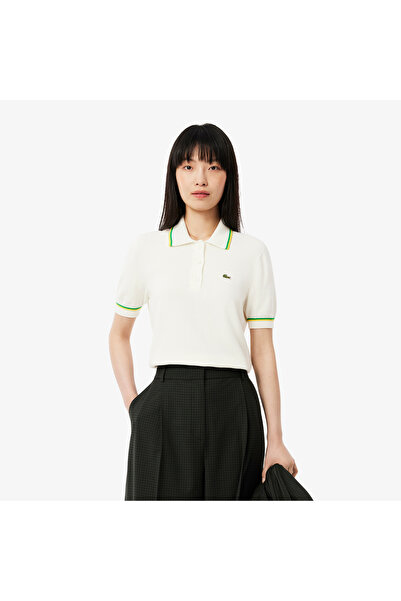 Lacoste Cropped 3D Seamless Stretch Cotton Polo Shirt - AF9283-00-DII