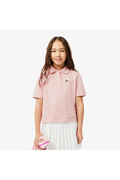 Lacoste قميص بولو بتصميم بيتي بيكيه بكسرات خلفية - PJ8439-00-ET7