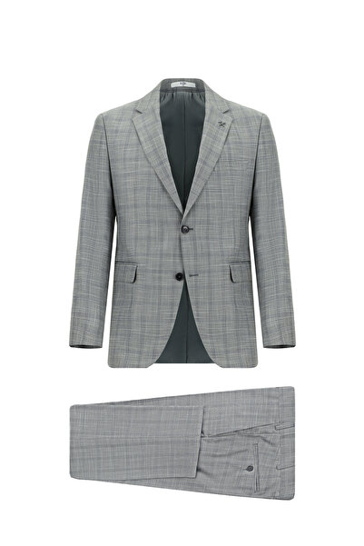 Kiğılı 7 Drop slim fit Dar croială Costum clasic în carouri