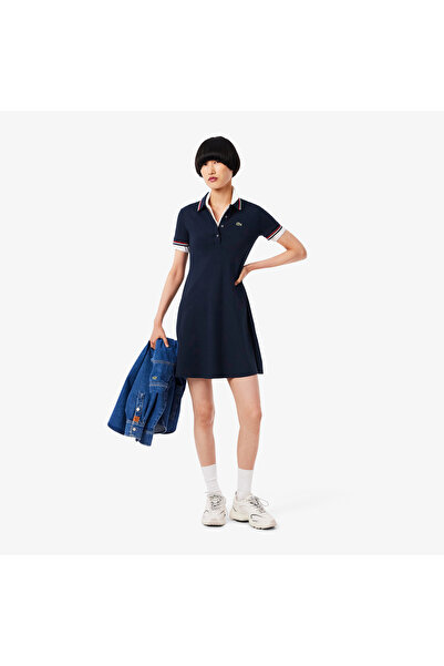 Lacoste Stretch Polo Collar Skater Dress - EF5288-00-DB3