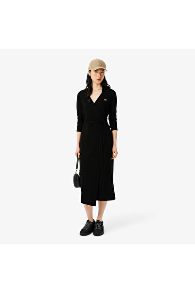 Lacoste فستان قصة ضيقة بياقة بولو ملفوفة - EF6022-00-031