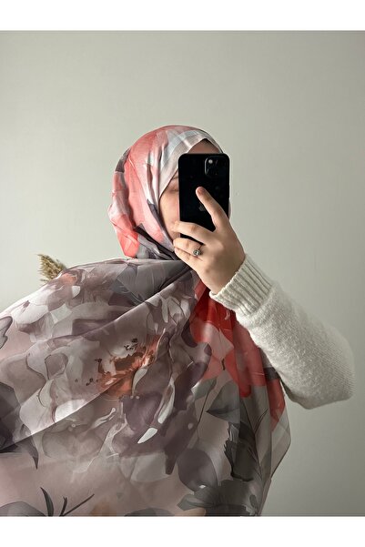 BOUTİCON Floral Patterned Summer Cotton Shawl Colorful 11