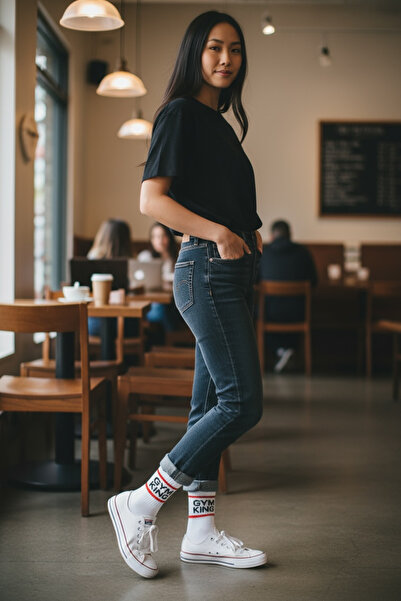 SANTO LEO Pamuklu Tenis Çorap Soket Boy - Unisex- spor çorap - sporcu çorap -...