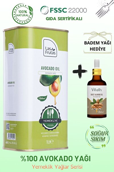Las Frutas Yemeklik Avokado Yağı 1 Lt