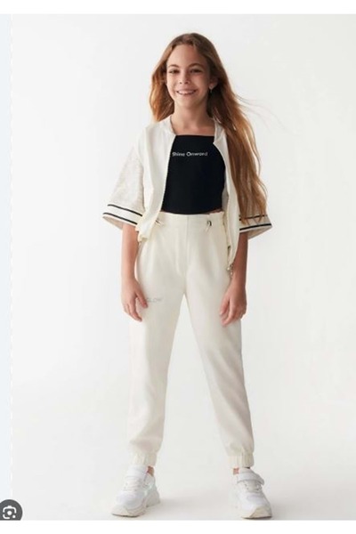 N.K. UNSEA Girl's Drawstring Pants Beige